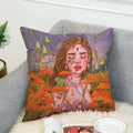 Ljojo 40x40 Jane Koluga Art Pillow Cover for Home Decor and Car Sofa Fall Theme