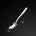 Ljojo Long Handle Stainless Steel Pointed Spoon for Home and Hotel Tableware