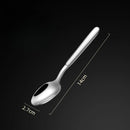 Ljojo Long Handle Stainless Steel Pointed Spoon for Home and Hotel Tableware