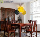 Medieval Bauhaus Acrylic LED Pendant Lights for Living Room - Colorful Chandeliers by Ljojo