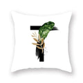 Floral Alphabet Pillow Case by Ljojo: Home & Car Decorative Cushion Cover
