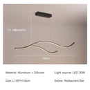 LED Ceiling Chandelier: Minimalist Kitchen Dining Room Pendant Light by Ljojo