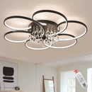 Chandelier Ceiling Lights - Modern LED Crystal Chandeliers by Ljojo - Gold/Chrome/Black - Living Bedroom