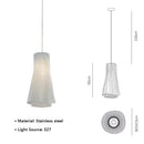 Ljojo Minimalist Nordic Pendant Lamp Stainless Steel Indoor Lighting Fixtures