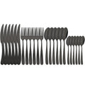 Ljojo 24Pcs Luxury Silverware Set for Elegant Dining