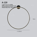 Ljojo LED Round Ring Wall Lamps Modern Home Decor for Living Room and Bedroom