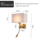 Wall Lamps Wabi-sabi Modern LED Chandeliers for Home Decoration Study Villa Hotel Bedside by Ljojo