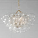 American Vintage Luxury LED Pendant Light Glass Bubble Chandeliers for Living Dinning Bedroom Lamps by Ljojo
