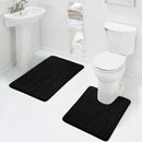 Ljojo Memory Foam Bathroom Rug Set: Non-Slip, Absorbent, Soft U-Shaped and Rectangle Mats