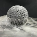 Black Quartz Stone Planet Bowl by Ljojo: Volcanic Stone Tableware for Molecular Cuisine