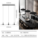 Ljojo Minimalist Black Wooden Flying Saucer Pendant Light LED Gu10 Home Decor