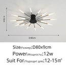 Gold Nordic Round LED Ceiling Chandelier Modern Minimalist Pendant Lamp for Home by Ljojo