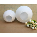 Ljojo Matte White Glass Shades Replacement in Various Sizes for Globe Light Fixture