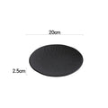 Ljojo Matte Ceramic Round Plate Set for Dining and Entertaining