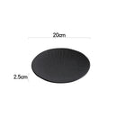 Ljojo Matte Ceramic Round Plate Set for Dining and Entertaining