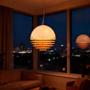 Nordic Simple Orange Sunset Glass Dining Room Pendant Lights by Ljojo - Creative Study Decor Hanging Lamps