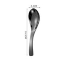 Ljojo 304 Stainless Steel Korean Children Soup Spoon Ice Cream Dessert Fruit Spoons