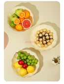 Ljojo Light Luxury Fruit Plate for Living Room Tea Table Snacks and Candy Organization