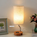 Ljojo LED Desk Lamp with Wireless Phone Charge 3-Way Dimmable USB Rechargeable