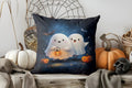 Cute Ghost Floral Halloween Pillow Cover for Sofa Bedroom Car by Ljojo