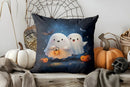 Cute Ghost Floral Halloween Pillow Cover for Sofa Bedroom Car by Ljojo