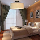 Japanese Wabi Sabi Ceiling Lamp Originality Linen Lampshade for Bedroom Balcony Hallway by Ljojo
