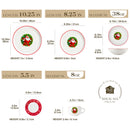 Ljojo 12/30 Pc Christmas Dinnerware Set: Christmas Tree Ceramic Plate, Dinner/Dessert/Soup/Bowl/Mug