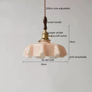 Ljojo Milky Yellow Glass LED Pendant Lights - Copper Nordic Hanging Lamp
