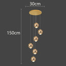Ljojo LED Pendant Chandeliers: Modern Lighting for Living Room and Staircase
