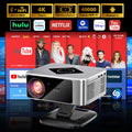 Ljojo™ 4K Android12 WiFi 6 Home Theater Projector 40000 Lumens Full HD 3D HDR10