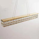Ljojo Luxury Crystal LED Pendant Lights - Modern Steel Suspend Lamp Fixtures