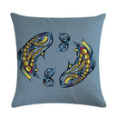 Gemini Libra Taurus Pillow Case by Ljojo: Linen Sofa Car Decorative Cover
