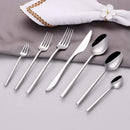 Ljojo 21-Piece Stainless Steel Cutlery Set - Mirror Finish Elegant Tableware