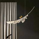 Ljojo Luxury Feather Pendant Lamp Modern Chandelier for Creative Restaurant Bar Exhibition Hall