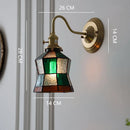 Ljojo Luxe Tiffany Living Room American Retro All Copper Wall Light