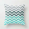 Ljojo Mint Green Geometric Animal Print Pillowcase for Home and Office Decor