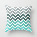 Ljojo Mint Green Geometric Animal Print Pillowcase for Home and Office Decor