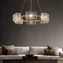Ljojo Luxury Crystal Chandelier: Modern Irregular Luster Pendant Light for Living Room & Restaurant