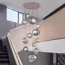 Ljojo LED Pendant Chandeliers for Modern Staircase Living Room Decor