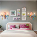 Crystal Led Chandelier European Candle Lustre Restaurant Bedroom Children Room Light Princess Pendant Lamp by Ljojo