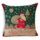 Ljojo Linen Christmas Cushion Cover 45x45cm Home Office Living Room Merry Christmas Gifts
