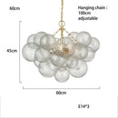 Glass Ball LED Chandelier for Living Room Modern Creative Home Decor by Ljojo