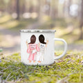 Enamel Mug Custom Name Tea Coffee Wine Mugs for Maid of Honor by Ljojo