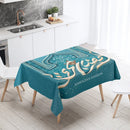 Elegant Ramadan Calligraphy Tablecloth for Eid Décor by Ljojo