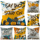 Halloween Anime Linen Cushion Cover for Home Decor by Ljojo