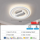 Ljojo Modern Minimalist Fan Light Fixture for Living Room - Indoor Ceiling Fans Lighting
