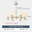 Nordic Minimalist Chandelier Modern LED Pendant Light for Living Room Dining Room by Ljojo