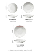 Ljojo 10-Inch Ceramic High-End Soup Bowl White Tableware - Multipurpose Shallow Bowl