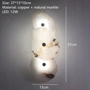 Ljojo Marble LED Wall Sconce - Luxury Copper Art Lighting