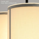 LED Japanese Chandelier Pendant Light Elegant Fabric Lamp for Living Room Bedroom Restaurant - Ljojo